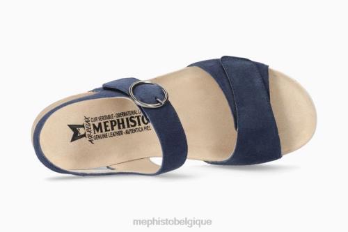 des sandales Mephisto oriana bleu nuit femmes X82621