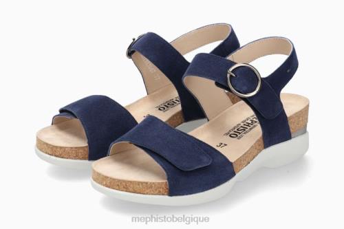 des sandales Mephisto oriana bleu nuit femmes X82621