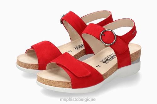 des sandales Mephisto oriana écarlate femmes X82620
