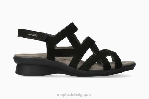 des sandales Mephisto pamela noir femmes X826168