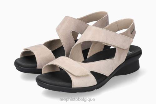 des sandales Mephisto paska taupe clair femmes X82686