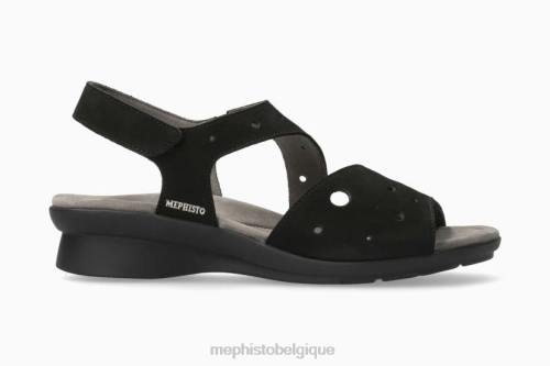 des sandales Mephisto perf noir femmes X826179