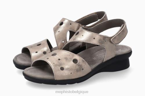 des sandales Mephisto perf taupe foncé femmes X826176