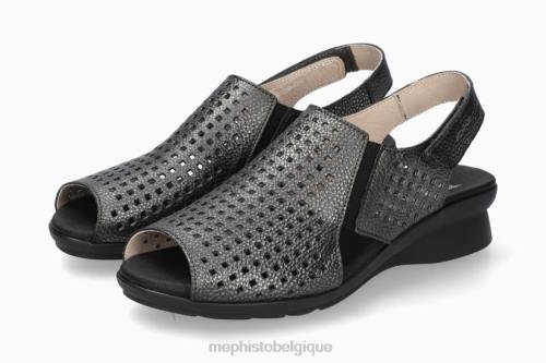des sandales Mephisto polka carbone femmes X82695
