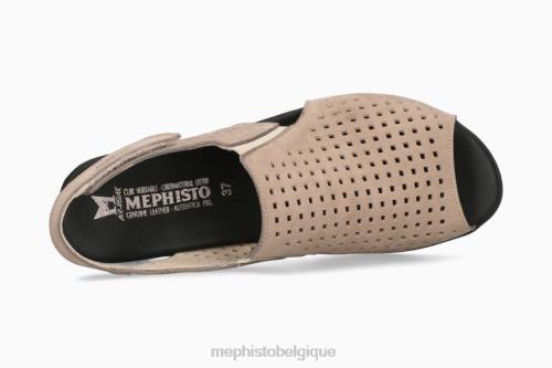 des sandales Mephisto polka taupe clair femmes X82676