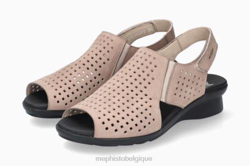 des sandales Mephisto polka taupe clair femmes X82676