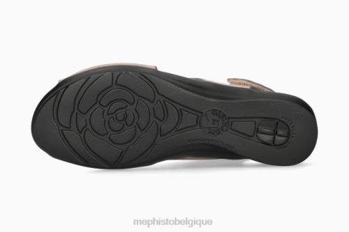des sandales Mephisto polka taupe clair femmes X82676