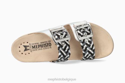 des sandales Mephisto torsion hester argent femmes X826374