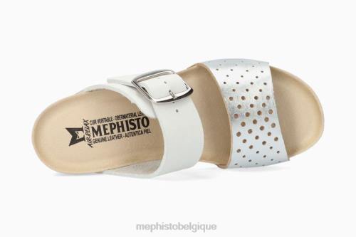 des sandales Mephisto valence argent femmes X826377