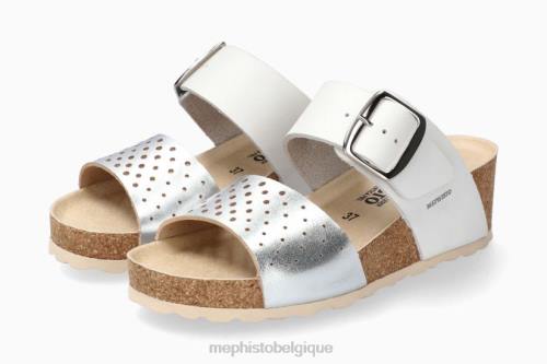 des sandales Mephisto valence argent femmes X826377