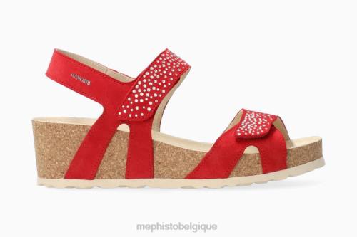 des sandales Mephisto vic étincelle écarlate femmes X826230