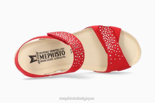 des sandales Mephisto vic étincelle écarlate femmes X826230