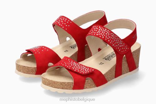 des sandales Mephisto vic étincelle écarlate femmes X826230