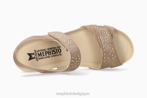 des sandales Mephisto vic étincelle taupe clair femmes X826201