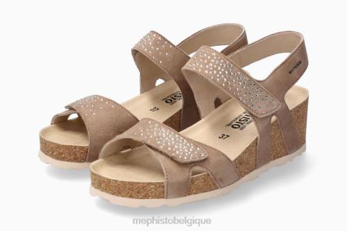 des sandales Mephisto vic étincelle taupe clair femmes X826201