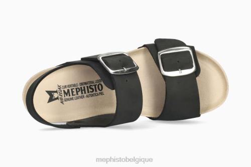 des sandales Mephisto violette noir femmes X82646