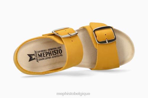 des sandales Mephisto violette ocre femmes X826380