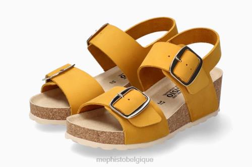 des sandales Mephisto violette ocre femmes X826380