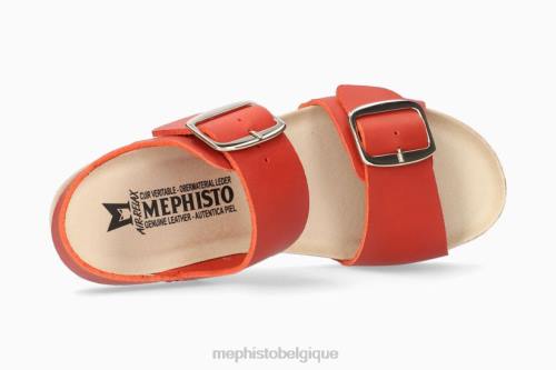 des sandales Mephisto violette rouge femmes X826200