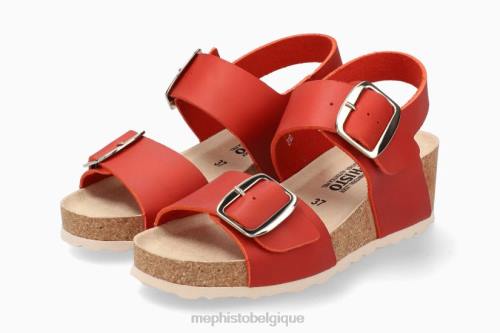 des sandales Mephisto violette rouge femmes X826200