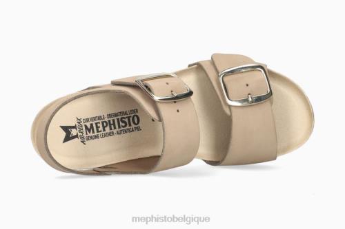 des sandales Mephisto violette taupe clair femmes X826123