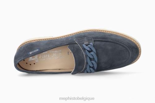 slip-on Mephisto salka jean bleu femmes X82642