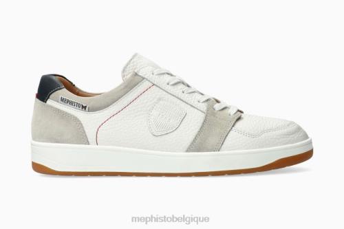 baskets Mephisto hugh blanc Hommes X826528