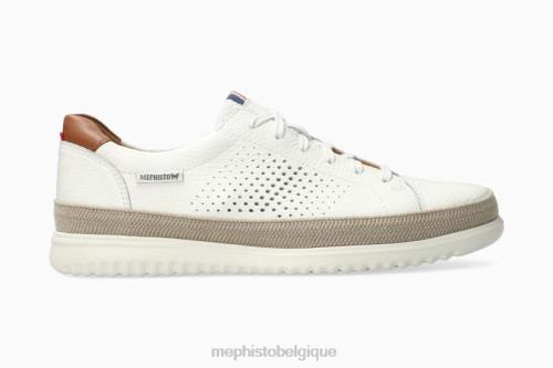 baskets Mephisto thomas perf blanc Hommes X826467