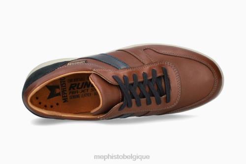 baskets Mephisto vite châtaigne Hommes X826513