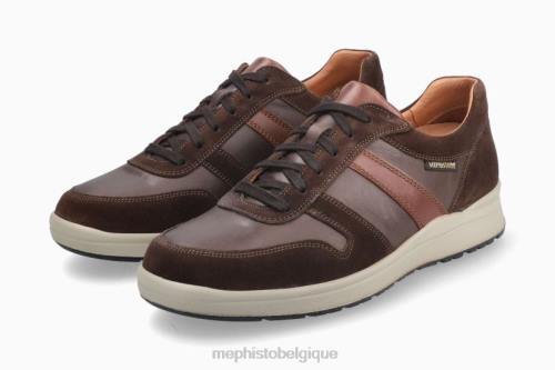 baskets Mephisto vite marron foncé Hommes X826517