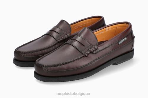 Chaussure bateau Mephisto casquette verte vin Hommes X826553