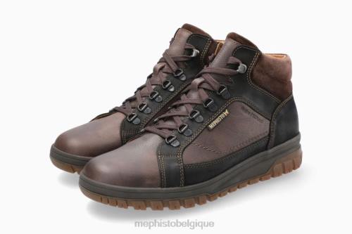 chaussures de plein air Mephisto Pitt marron foncé Hommes X826609