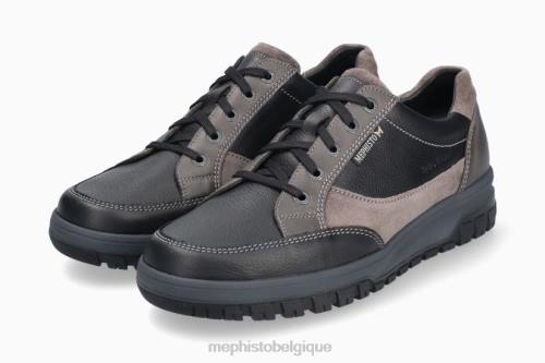 chaussures de plein air Mephisto paco noir Hommes X826599