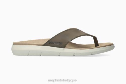 des sandales Mephisto Charly kaki Hommes X826487