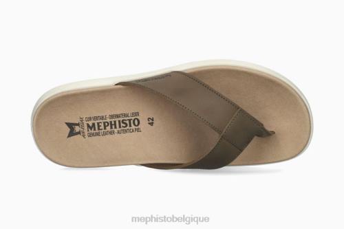des sandales Mephisto Charly kaki Hommes X826487