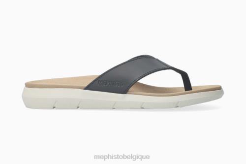 des sandales Mephisto Charly marine Hommes X826486