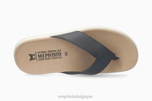 des sandales Mephisto Charly marine Hommes X826486