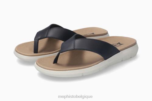 des sandales Mephisto Charly marine Hommes X826486