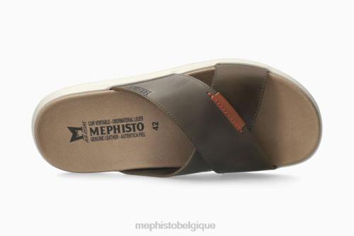 des sandales Mephisto Conrad kaki Hommes X826489