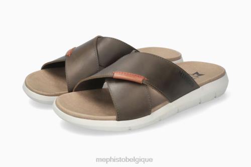 des sandales Mephisto Conrad kaki Hommes X826489