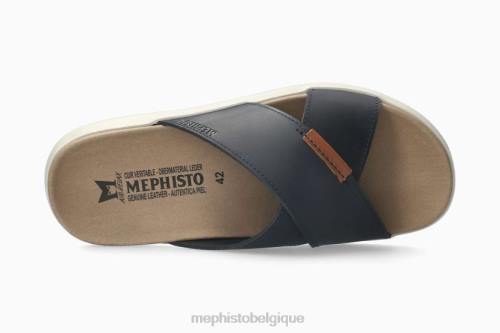 des sandales Mephisto Conrad marine Hommes X826488