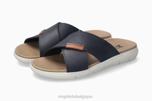 des sandales Mephisto Conrad marine Hommes X826488