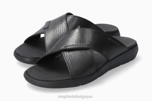 des sandales Mephisto Conrad noir Hommes X826562