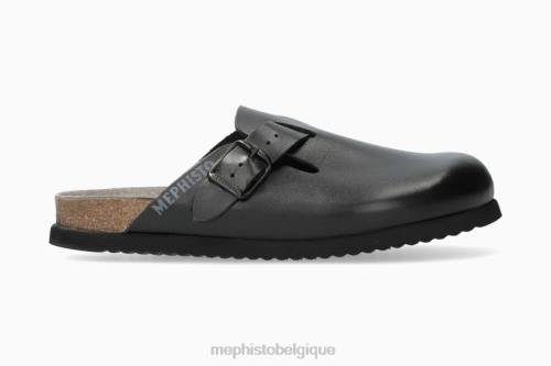 des sandales Mephisto Nathan noir Hommes X826578