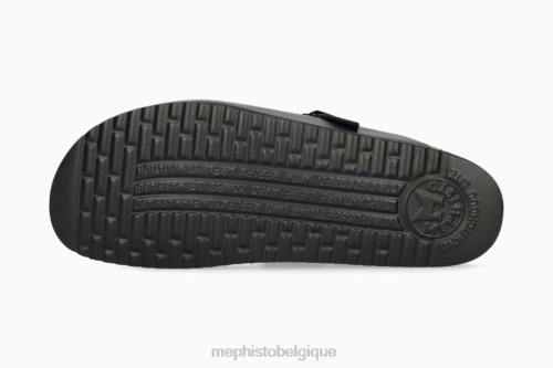 des sandales Mephisto Nathan noir Hommes X826578