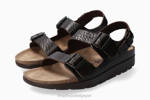 des sandales Mephisto Zeus en forme. marron foncé Hommes X826572