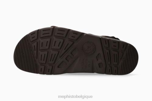 des sandales Mephisto Zeus en forme. marron foncé Hommes X826572