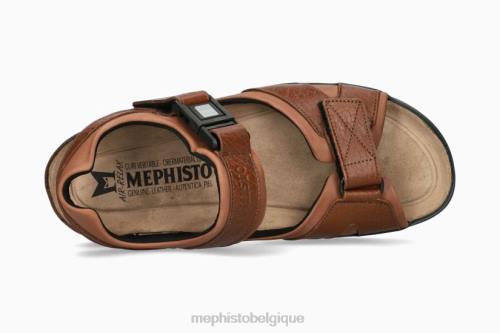 des sandales Mephisto coupe de requin châtaigne Hommes X826556