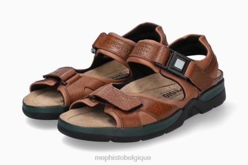 des sandales Mephisto coupe de requin châtaigne Hommes X826556
