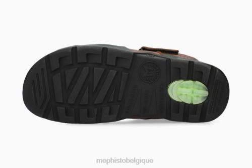 des sandales Mephisto coupe de requin châtaigne Hommes X826556